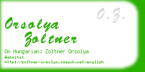 orsolya zoltner business card